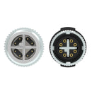 M12 8-pin X-Code Male to Female CAT6A SF/UTP PUR Jacket Drag Chain Cable - TEAL