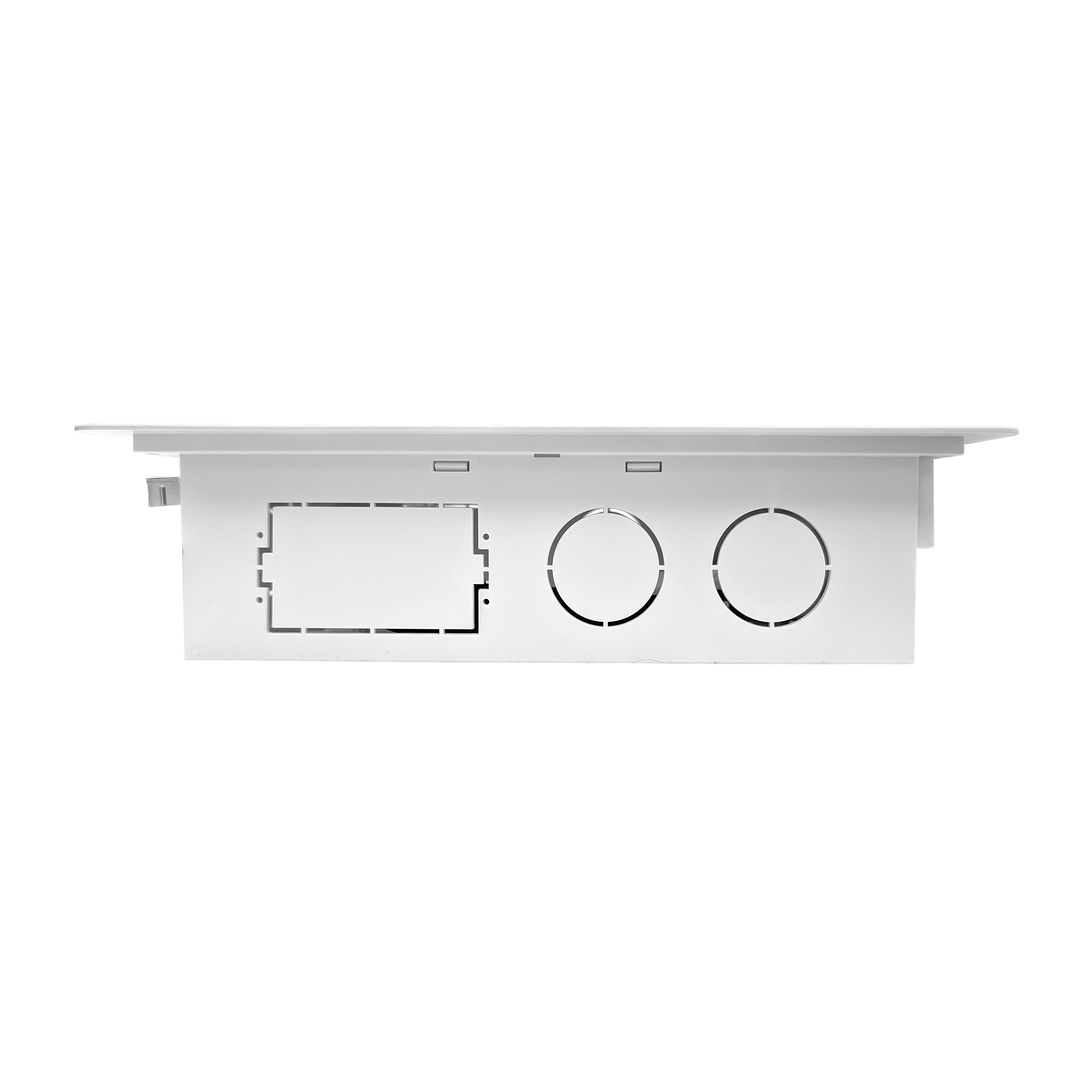In-wall Media Enclosure Box with Cover 15.7" x 10.9" x 3.9" - One Device Holder - White