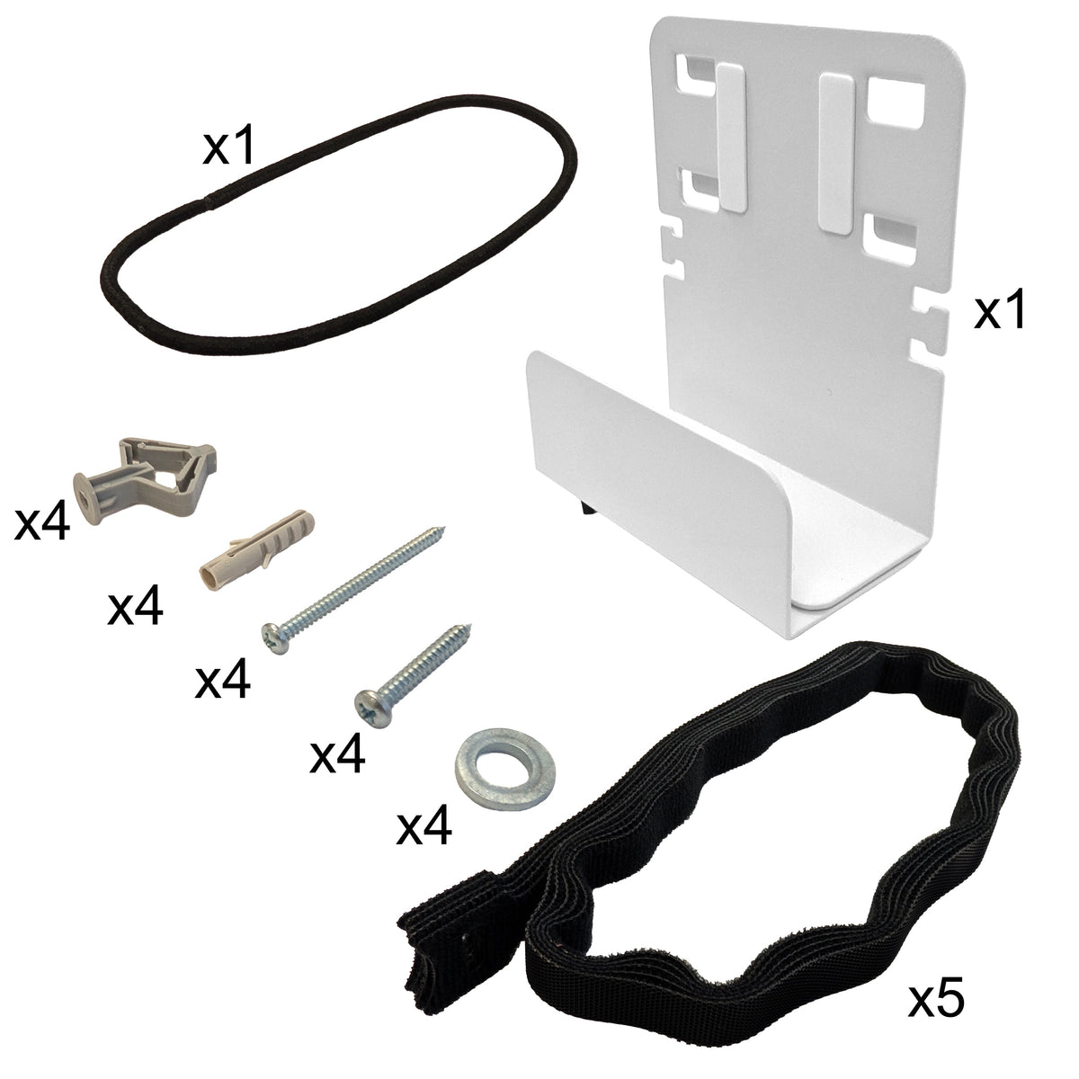 In-wall Media Enclosure Box with Cover 15.7" x 10.9" x 3.9" - One Device Holder - White