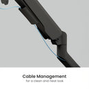 Desktop Display Mount, Single Screen, VESA 100x100 (17-40 inch)