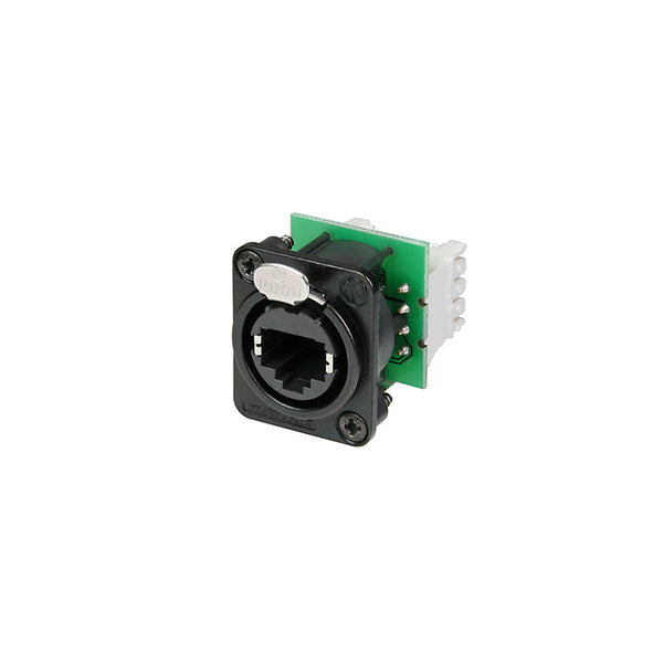 Neutrik Female Ethercon RJ45 Receptacle 110 Punch Down - Black