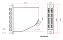 12-Fiber Singlemode LGX Style Cassette MPO Male to 6x LC/APC Duplex