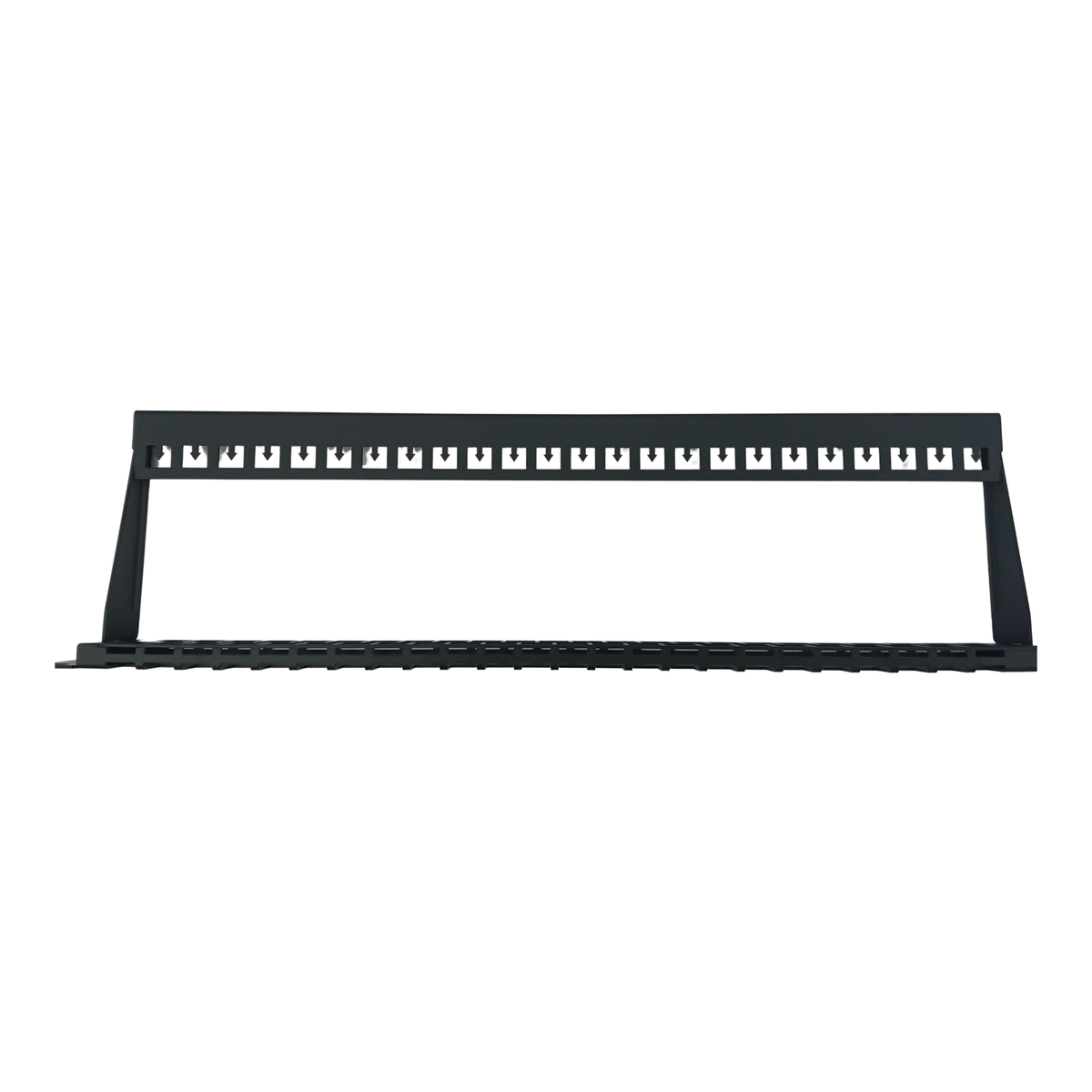 48-Port Keystone UTP Panel 1U w/ Cable Manager - Unloaded