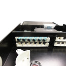 Indoor Wall Mounted Fiber Optic Distribution Box (24 Couplers Maximum) - Black