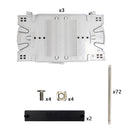 1U Premium LGX Style Sliding Panel (holds 3 cassettes) - Black