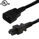 IEC C14 to IEC C5 Power Cable - SJT Jacket