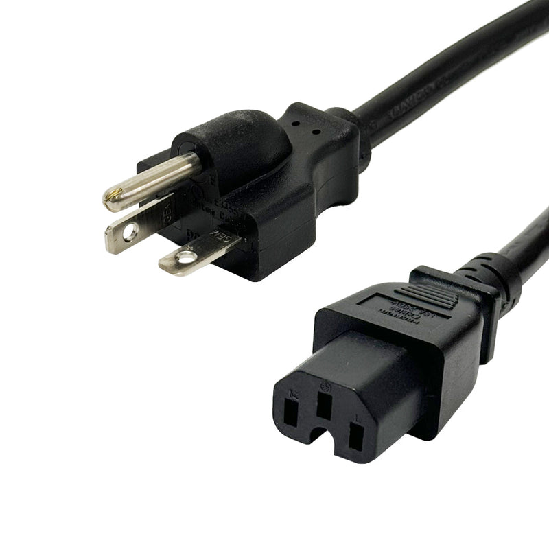 NEMA 6-20P to IEC C15 Power Cable - 14AWG - SJT Jacket