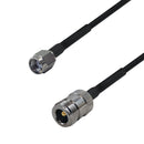Premium Phantom Cables RG174 N-Type Female to SMA-RP (Reverse Polarity) Male Cable