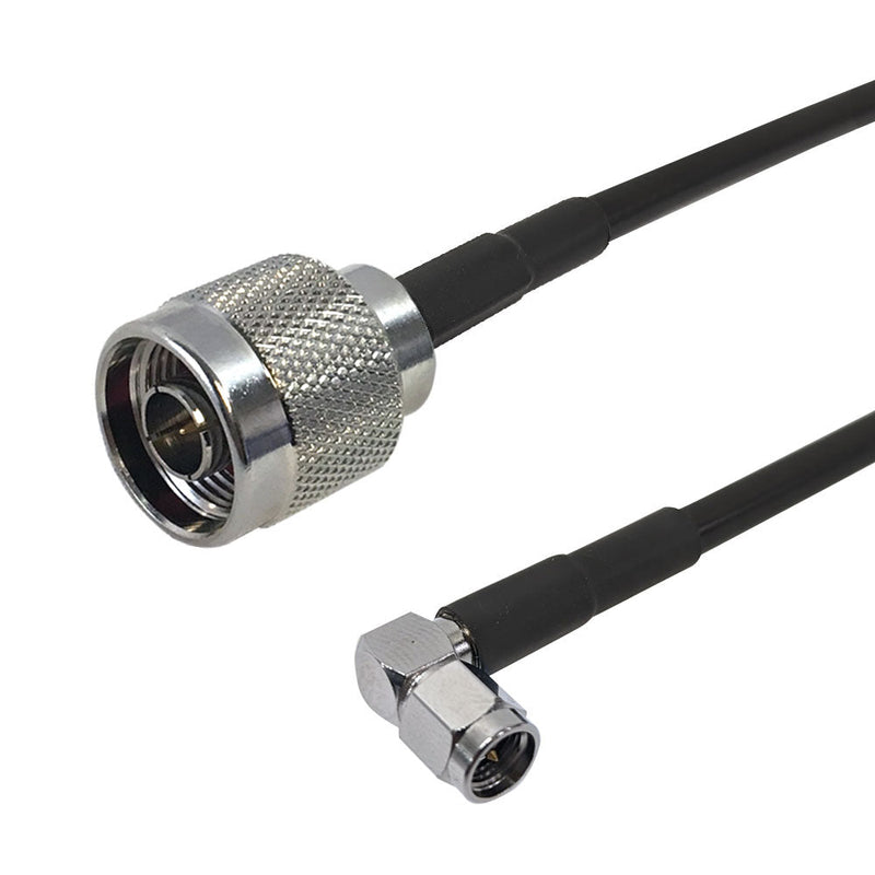 Premium Phantom Cables Brand RF-195 N-Type Male to SMA Male Cable (Right Angle)