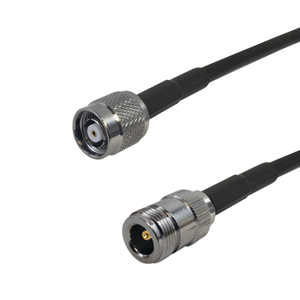 Premium Phantom Cables Brand RF-195 N-Type Female to TNC-RP (Reverse Polarity) Male Cable