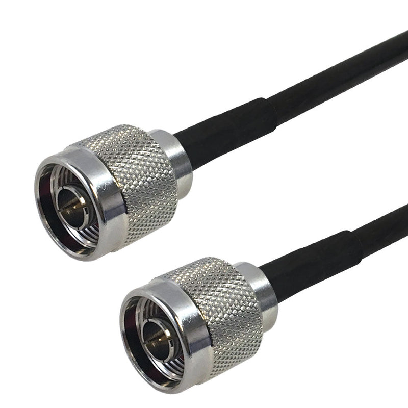 Premium Phantom Cables Times Microwave LMR-240 Ultra Flex N-Type Male to N-Type Male Cable