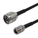 Premium Phantom Cables Times Microwave LMR-240 Ultra Flex N-Type Male to N-Type Female Cable