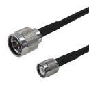 Premium Phantom Cables Times Microwave LMR-240 N-Type Male to TNC Male Cable