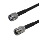 Premium Phantom Cables Times Microwave LMR-240 N-Type Female to TNC-RP (Reverse Polarity) Male Cable