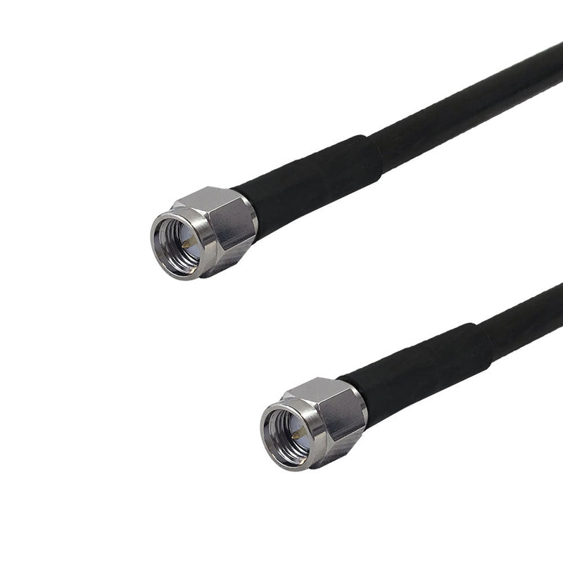 Premium Phantom Cables Times Microwave LMR-240 Ultra Flex SMA Male to SMA Male Cable