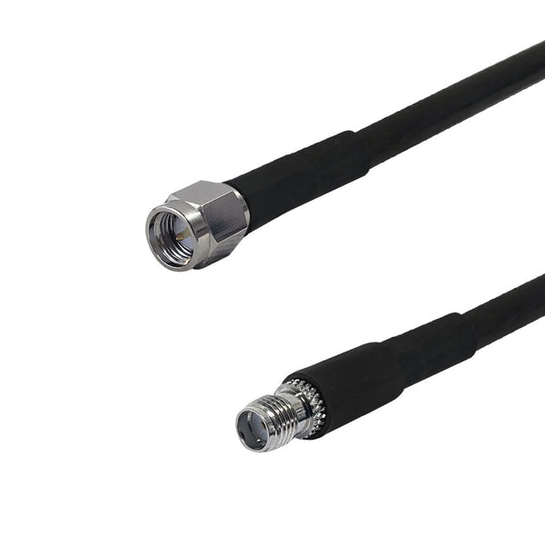 Premium Phantom Cables Times Microwave LMR-240 Ultra Flex SMA Male to SMA Female Cable