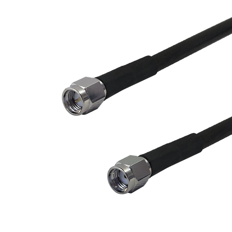 Premium Phantom Cables Times Microwave LMR-240 Ultra Flex SMA Male to SMA-RP (Reverse Polarity) Male Cable