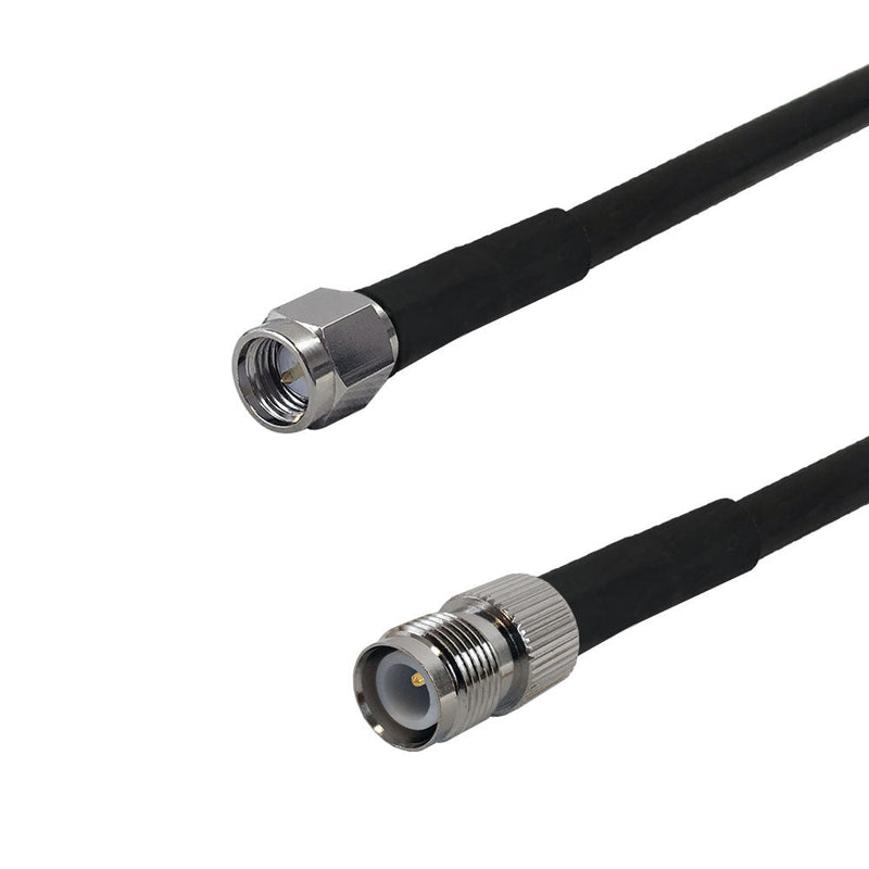 Premium Phantom Cables Times Microwave LMR-240 Ultra Flex SMA Male to TNC-RP (Reverse Polarity) Female Cable