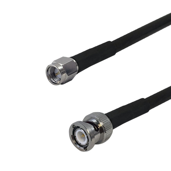 Premium Phantom Cables Brand RF-240 SMA Male to BNC Male Cable