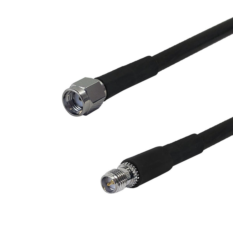 Premium Phantom Cables Times Microwave LMR-240 Ultra Flex SMA-RP (Reverse Polarity) Male to SMA-RP (Reverse Polarity) Female Cable