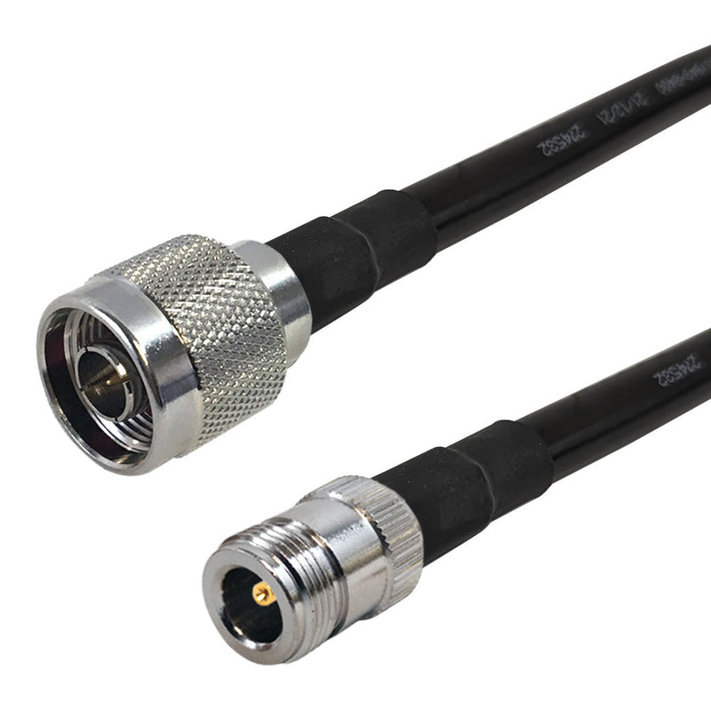 Premium Phantom Cables Times Microwave LMR-400 Ultra Flex N-Type Male to N-Type Female Cable