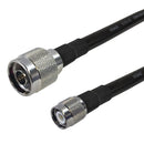 Premium Phantom Cables Times Microwave LMR-400 Ultra Flex N-Type Male to TNC Male Cable