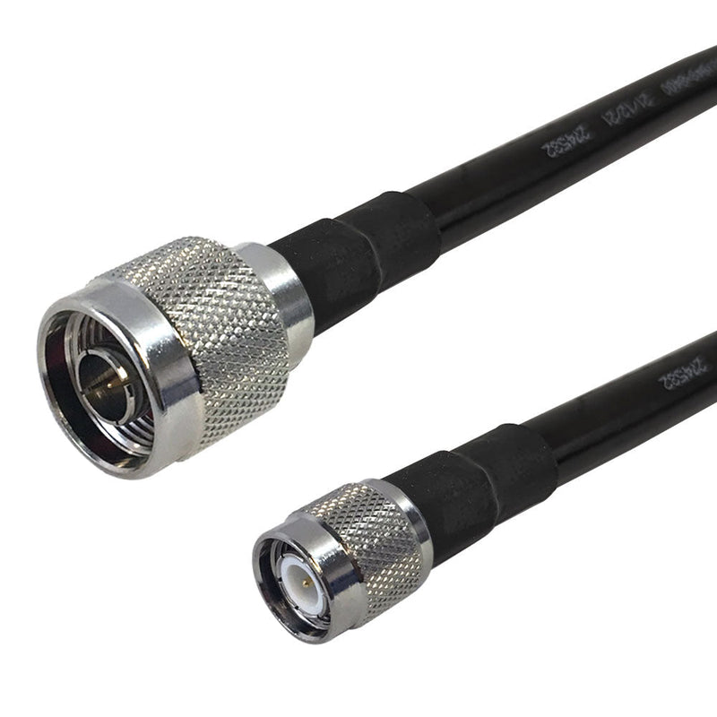 Premium Phantom Cables Times Microwave LMR-400 Ultra Flex N-Type Male to TNC Male Cable