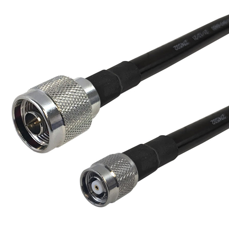 Premium Phantom Cables Times Microwave LMR-400 N-Type Male to TNC-RP (Reverse Polarity) Male Cable