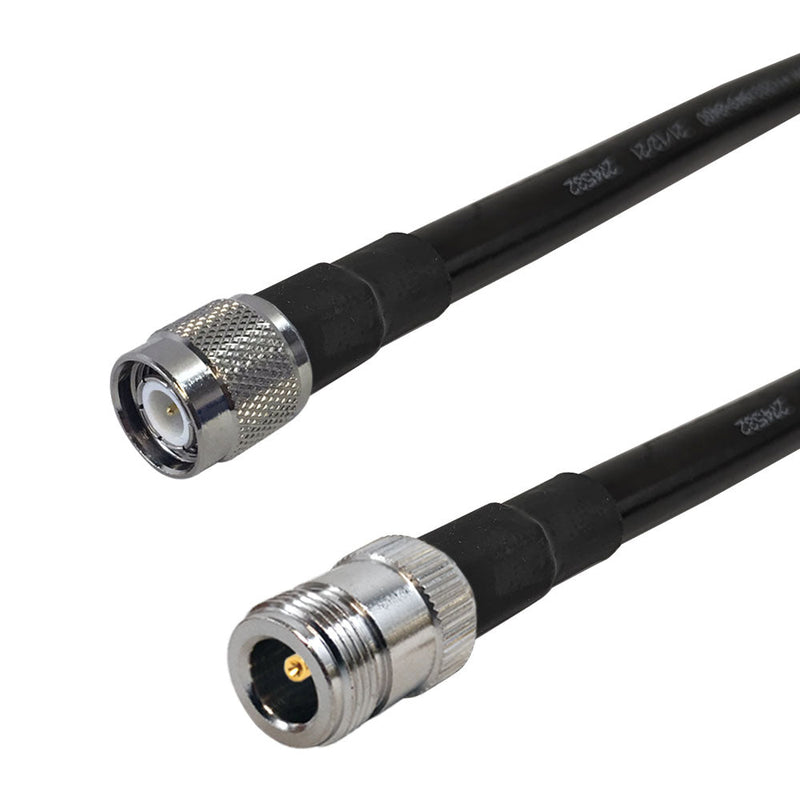 Premium Phantom Cables Times Microwave LMR-400 Ultra Flex N-Type Female to TNC Male Cable