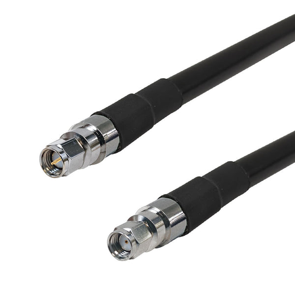 Premium Phantom Cables Times Microwave LMR-400 Ultra Flex SMA Male to SMA-RP (Reverse Polarity) Male Cable