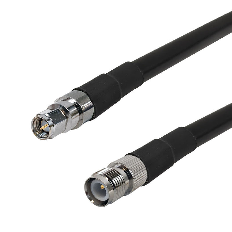 Premium Phantom Cables Times Microwave LMR-400 Ultra Flex SMA Male to TNC-RP (Reverse Polarity) Female Cable