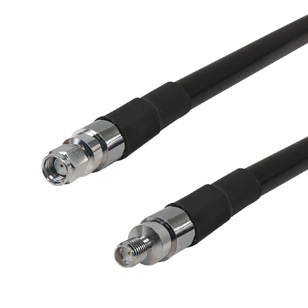 Premium Phantom Cables Times Microwave LMR-400 SMA-RP (Reverse Polarity) Male to SMA Female Cable