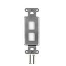 Decora Strap 2-Port Keystone - Stainless Steel