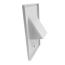 Cable Pass-through Wall Plate, Single Gang - White