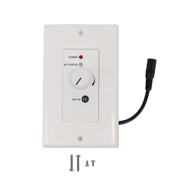 Wall Plate Amplifier with Bluetooth v5.0 - Decora Style - 50W Max - White