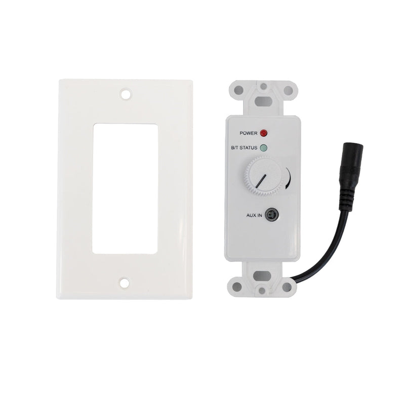 Wall Plate Amplifier with Bluetooth v5.0 - Decora Style - 50W Max - White
