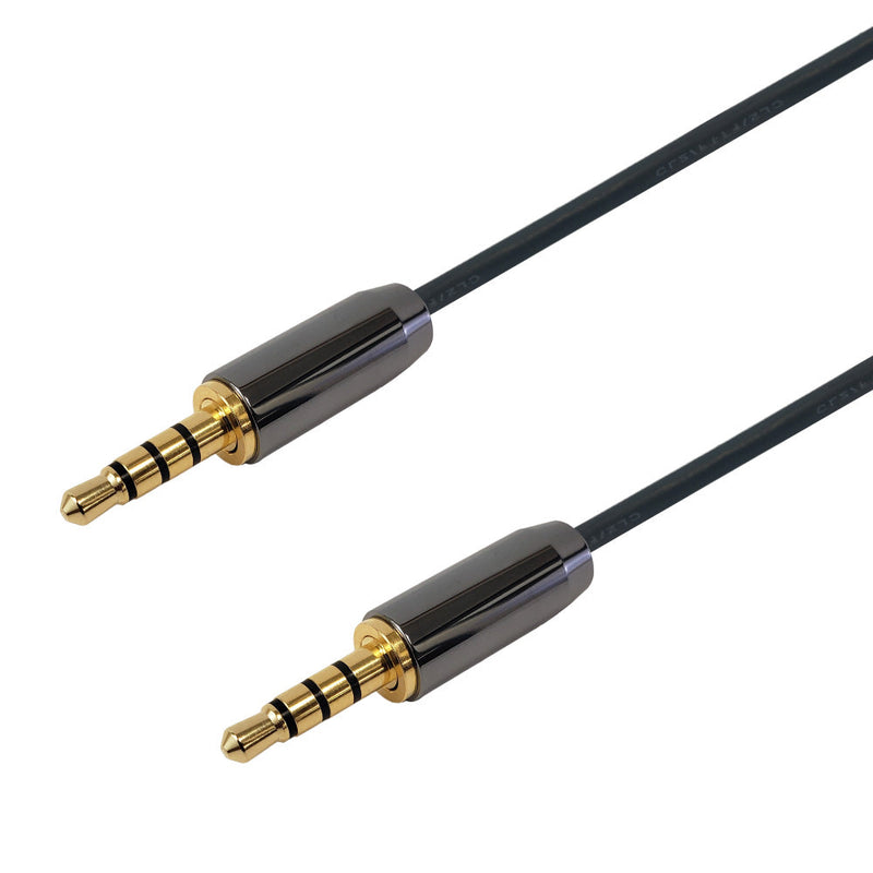 Premium Phantom Cables 3.5mm 4C To Male Cable 28AWG FT4