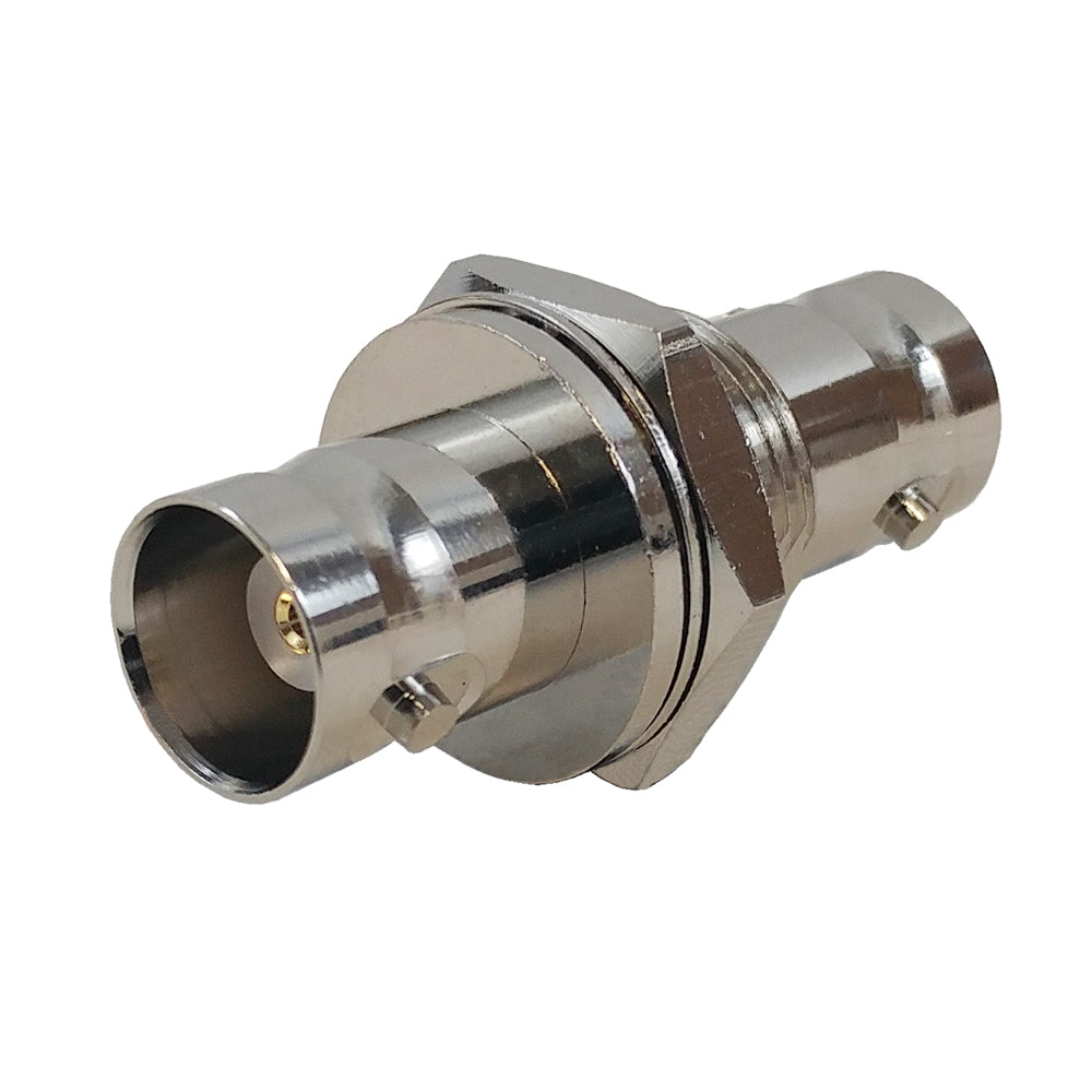 BNC Female to BNC Female Adapter - 50 ohm Bulkhead