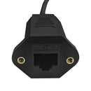 6 Inch RJ45 CAT6 Female to Female Adapter with Screw Holes