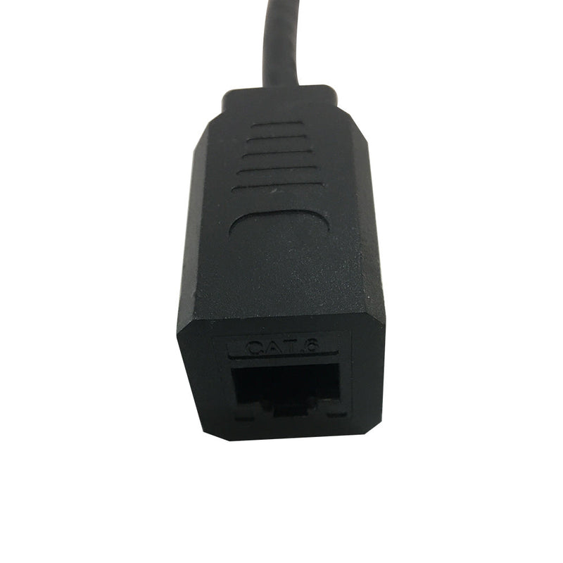 6 Inch RJ45 CAT6 to Female Adapter with Screw Holes
