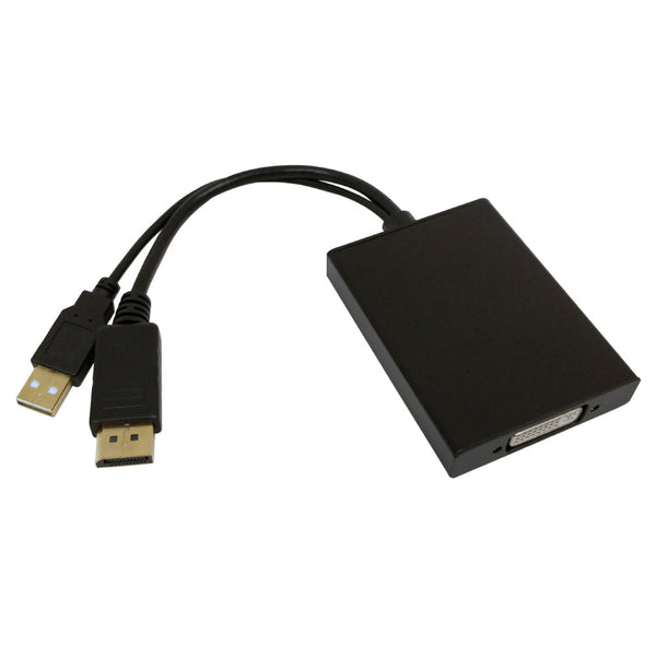 6 inch DisplayPort Male to DVI Dual-Link Female Adapter - Black