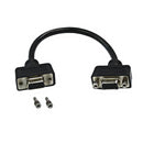 6 inch SVGA Female to Female Adapter with Hex Nuts