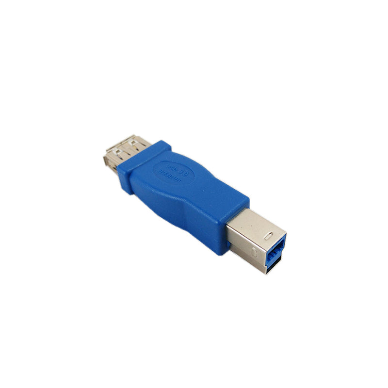 USB 3.0 A Female to B Male Adapter - Blue
