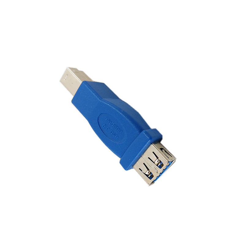 USB 3.0 A Female to B Male Adapter - Blue