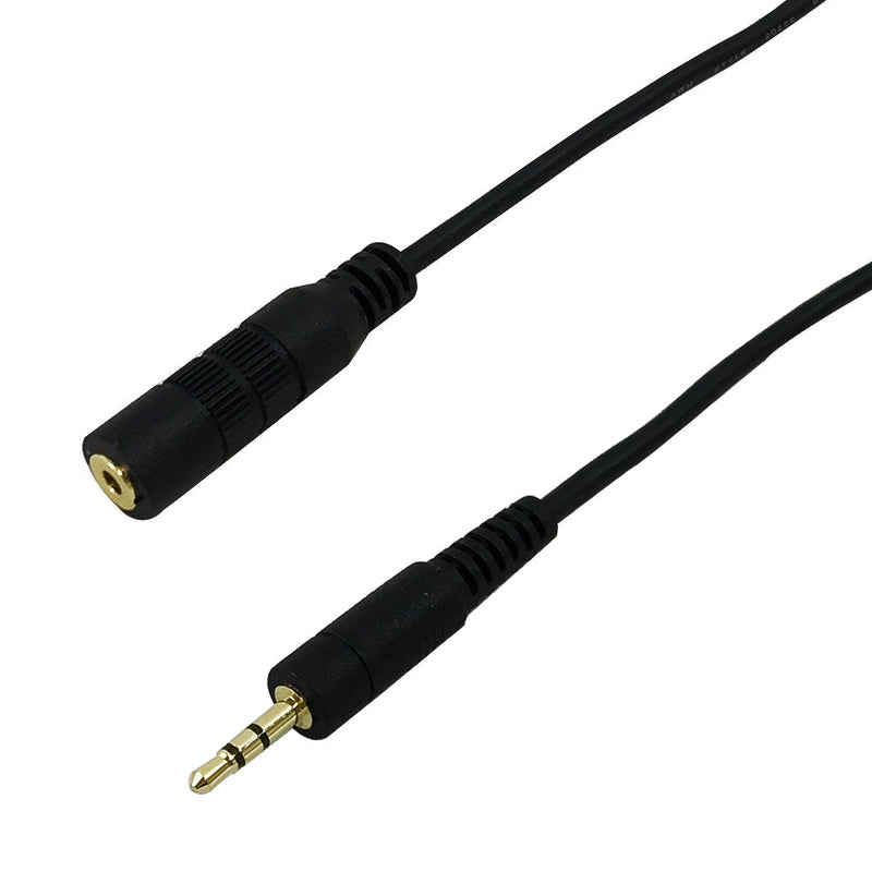 2.5mm Stereo Male to Female Cable Riser Rated CMR/FT4 - Black