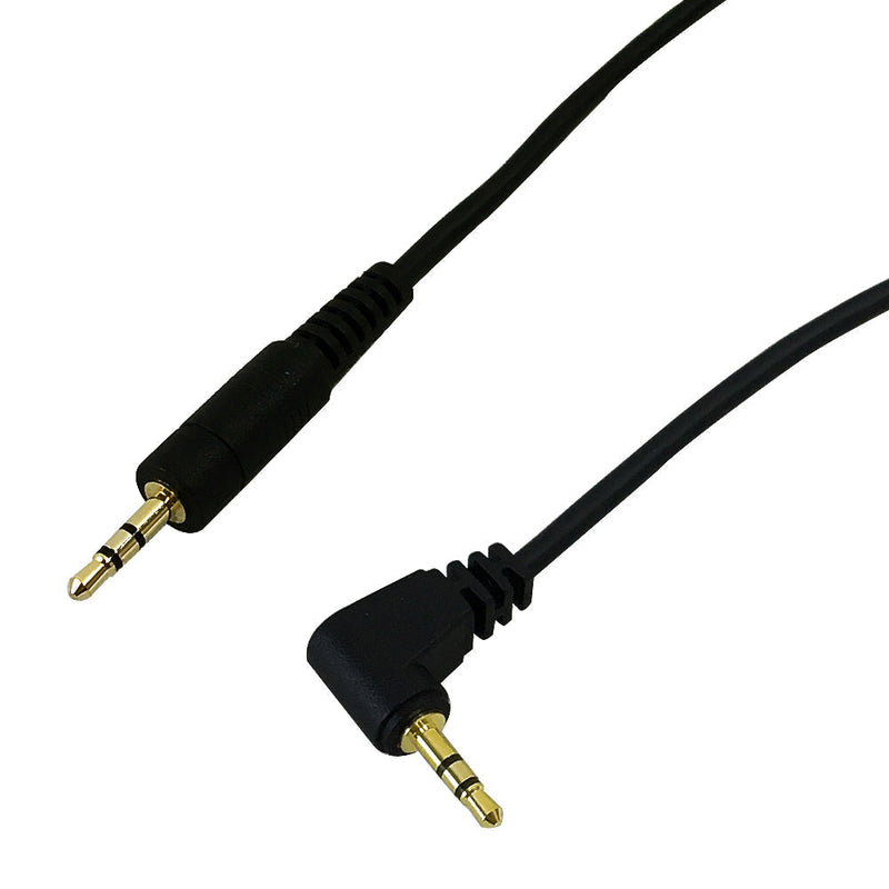 2.5mm Stereo Straight to Male Right Angle Cable - Riser Rated CMR/FT4