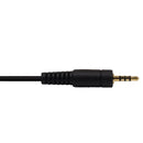 2.5mm 4C Male to Female Cable - Riser Rated CMR/FT4 - Black