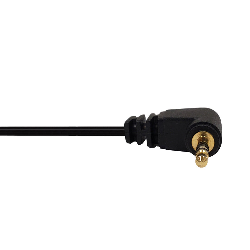 2.5mm Stereo to Male Right Angle Cable Riser Rated CMR/FT4 - Black