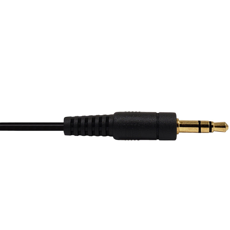 6 inch Molded Female to 2x 3.5mm Male Audio Cable