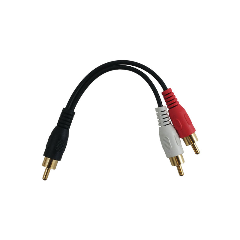 6 inch Subwoofer Y-Splitter to 2x RCA Male Cable